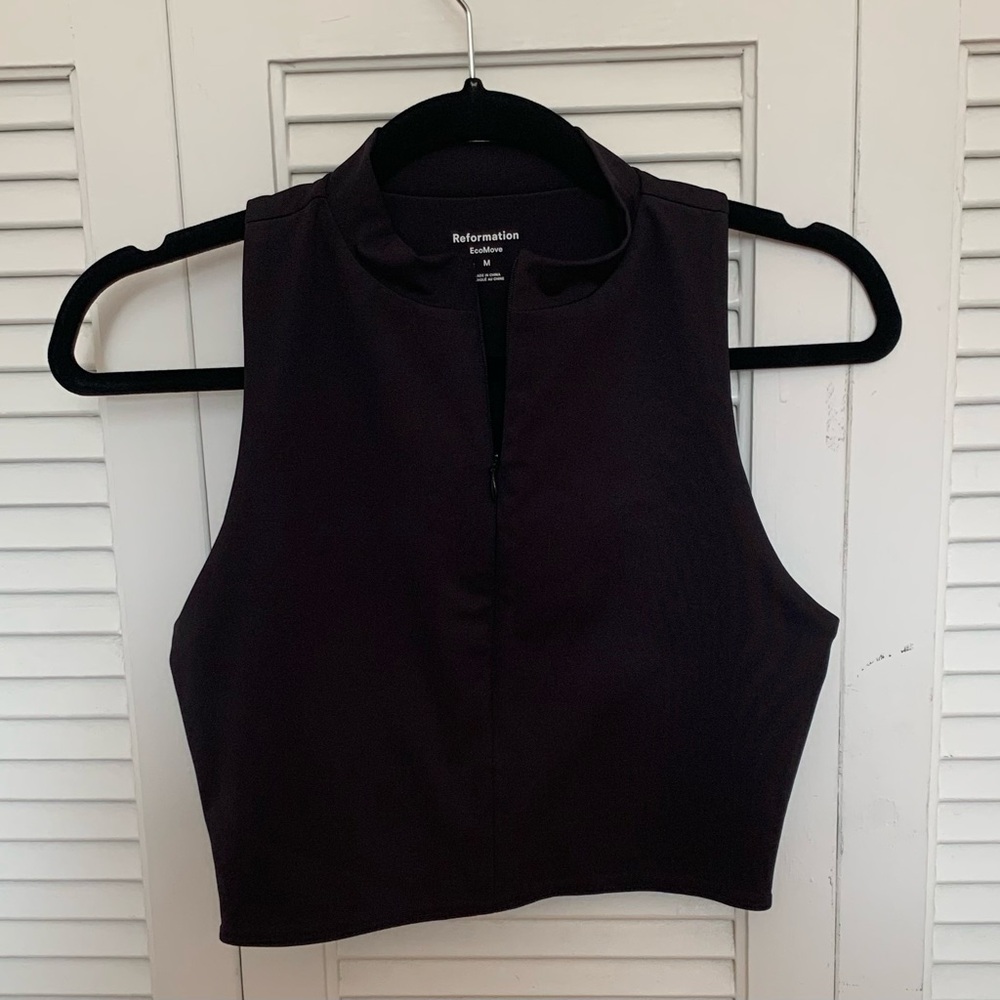 Black reformation sports bra